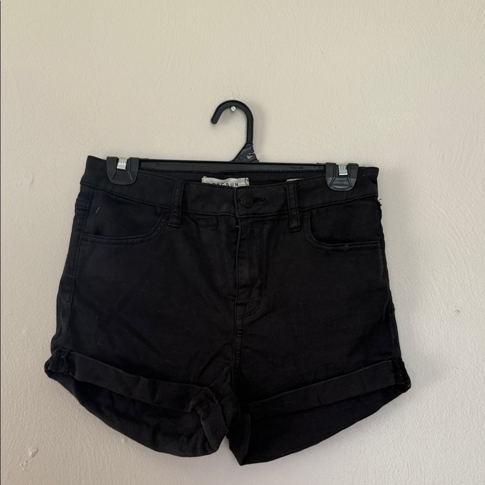 PacSun Super Stretch Shortie Black Jean Shorts for Women 28